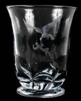 Orrefors, Crystal Ganymede and Eagle Vase