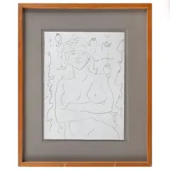 Fernando Leal Audirac, La primavera y el tapiz, 1985, Tinta sobre papel