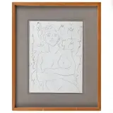 Fernando Leal Audirac, La primavera y el tapiz, 1985, Tinta sobre papel