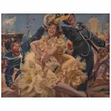 Jaime Sadurní, Carnaval de Veracruz, ca. 1960, Óleo sobre tela