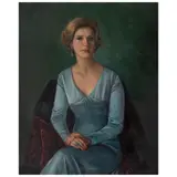 Ramón Espino Barros, Retrato de la Sra. Dña Eloina Escoto de Campero, Óleo sobre tela