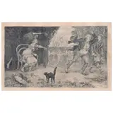 Julio Ruelas, La muerte llegó de improvisto, 1906, Grabado a la punta seca sin número de tiraje