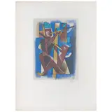 Carlos Mérida, Sin título, de la carpeta Un canto al Libro Sagrado, 1978, Serigrafía 14 / 50
