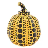 Yayoi Kusama, Pumpkin - Yellow and black, Escultura en resina laqueada sin número de tiraje