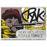 Roy Lichtenstein, Crak!, 1963-, 1964, Litografía offset sin número de tiraje