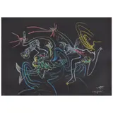 Roberto Matta, Niños y madonas de como nace una violeta de José Martí, de la serie Verbo América