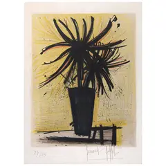 Bernard Buffet, Le Chrysanthème du Japon, 1966, Litografía sobre papel japonés 17 / 25