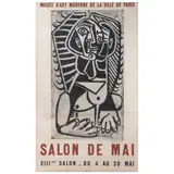 XIIIeme Salon de Mai, 1956 / L'Égyptienne by Pablo Picasso, Litografía offset sin número de tiraje, offered Dec 2025