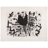 Homenatge a Joan Prats no. 13, de la suite Black by Joan Miró, ca. 1971, Litografía P. A, offered Dec 2025