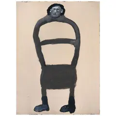 Ignacio Iturria, Silla incómoda, Óleo sobre papel