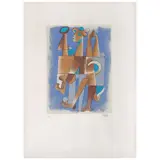 Carlos Mérida, Sin título, de la carpeta Un canto al Libro Sagrado, 1978, Serigrafía P. A