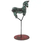 Carlos Vivar, Caballito, Escultura en bronce en base de acero
