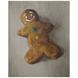 Juan Carlos del Valle, Galleta IV, Óleo sobre tela