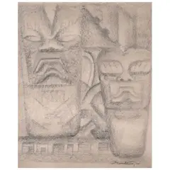 Roberto Montenegro, Untitled, Carboncillo sobre papel