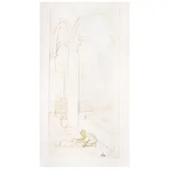 José Chávez Morado, El patio, Tinta y lápiz de grafito sobre papel