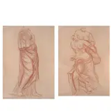 Raúl Anguiano, Untitled, Sanguina sobre papel