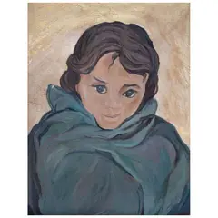 Pablo O'Higgins, A Young Girl, Óleo sobre tela