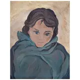 Pablo O'Higgins, A Young Girl, Óleo sobre tela