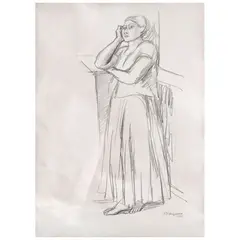 Untitled by Raúl Anguiano, 1947, Lápiz de grafito sobre papel, offered Dec 2025