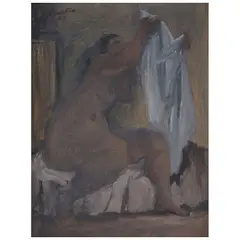 Fernando Castro Pacheco, Desnudo, Óleo sobre masonite