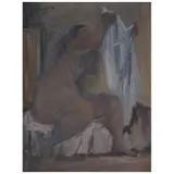 Fernando Castro Pacheco, Desnudo, Óleo sobre masonite