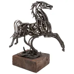 Pedro Cervantes, Untitled, Escultura en bronce en base de madera
