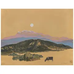 Luis Nishizawa, Dorado atardecer, 1994, Serigrafía