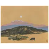 Luis Nishizawa, Dorado atardecer, 1994, Serigrafía