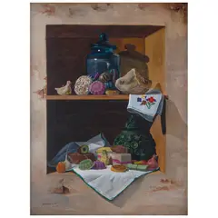 Jose Samano Torres, Alacena, Óleo sobre tela