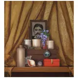 Anamario Hernández, Homenaje a Marcel Proust, Óleo sobre tela
