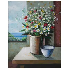 Flores silvestres by Vicente Gandía, 2003, Acrílico sobre tela, sold Dec 2025