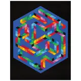 Victor Vasarely, Babel 3, 1978, Serigrafía 103 / 250
