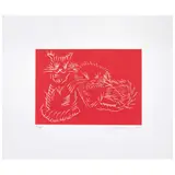 Ai Weiwei, Cats Red, 2022, Serigrafía 88 / 150