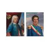a) Virrey Juan de Güemes y Horcasitas, primer Conde de Revilla Gigedo by Autor No Identificado, Óleo sobre tela, offered Nov 2025