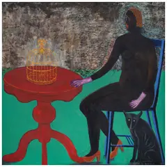 Rodolfo Morales, Sin título, 1963, Óleo sobre tela