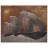 Guillermo Meza Álvarez, La cantera, 1959, Óleo sobre tela