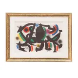 Litografía original, de la suite 12 litografías originales by Joan Miró, 1972, Litografía sin número de tiraje, sold Nov 2025