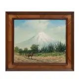 Paisaje con volcán by Autor No Identificado, Óleo sobre tela, sold Nov 2025