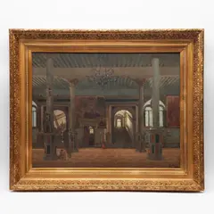 Interior de Sacristía*, SIGLO XX, Óleo sobre madera
