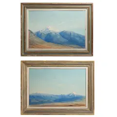 Roberto Lugo Monroy, a) Iztaccíhuatl, Óleo sobre tela