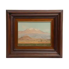 Vista de Chalco by Francisco Urbina, Óleo sobre tela, sold Oct 2025