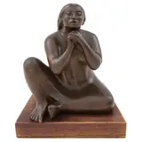 Fidencio Castillo, Untitled, Escultura en bronce sin número de tiraje en base de madera