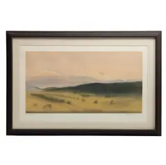 Luis Nishizawa, Paisaje, Grabado, P/T XIV / XV. Firmado y fechado 99
