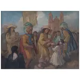 Jose Atanasio Monroy, Danzantes, Óleo sobre tela
