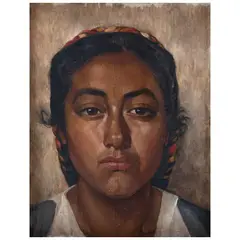 Alberto Garduno, María, 1940, Óleo sobre tela sobre madera