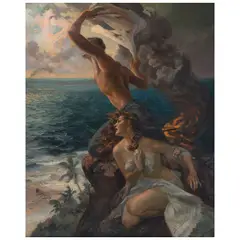 Jaime Sadurní, Naufragio, ca. 1960, Óleo sobre tela
