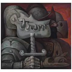 Jorge González Camarena, Derecho de conquista #2, 1979, Óleo sobre tela