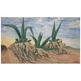 Eloy Cerecero, Magueyes, Óleo sobre tela