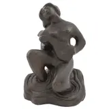 Juan Cruz Reyes, Mujer con guitarra, Escultura en bronce P / A