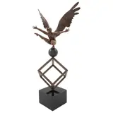 Jorge Marín, Gimnasta II en cubo miniatura, 2013, Escultura en bronce 8 / 20 en base de mármol